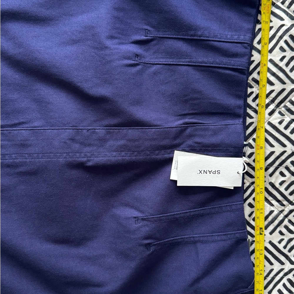 SPANX Stretch Mini Skirt - Lapis Blue Size Large - Picture 9 of 15